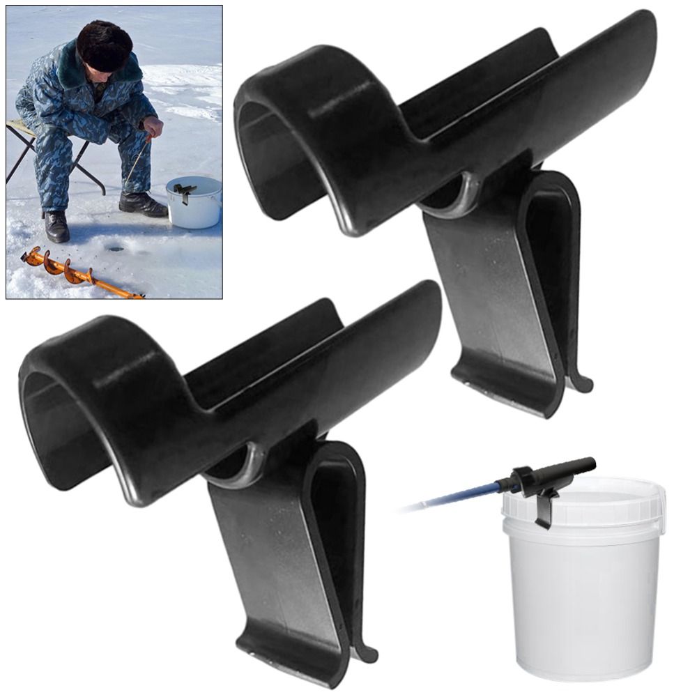 Ice Pick Pick - 1 Stück Eimer-Ruten-Aufbewahrungshalter, multifunktionaler Eis-Angelrute-Ständer, Angelruten-Werkzeug,