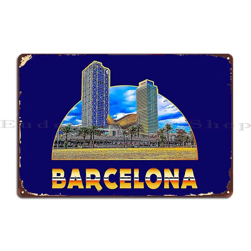 Home Barcelona - Wolkenkratzer am Strand in Barcelona, Spanien,