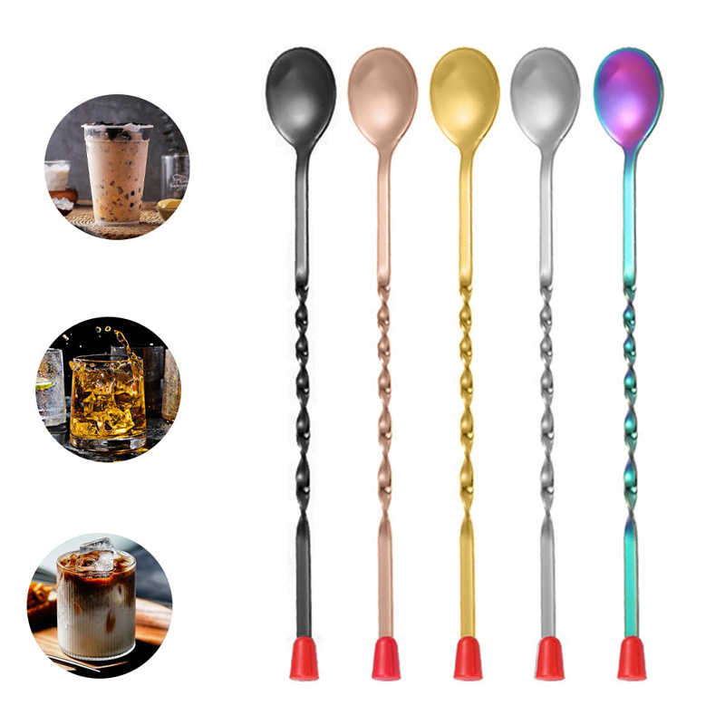 Bar Spoon Twisted - 100 Teile/los Edelstahl Twisted Muster Bar