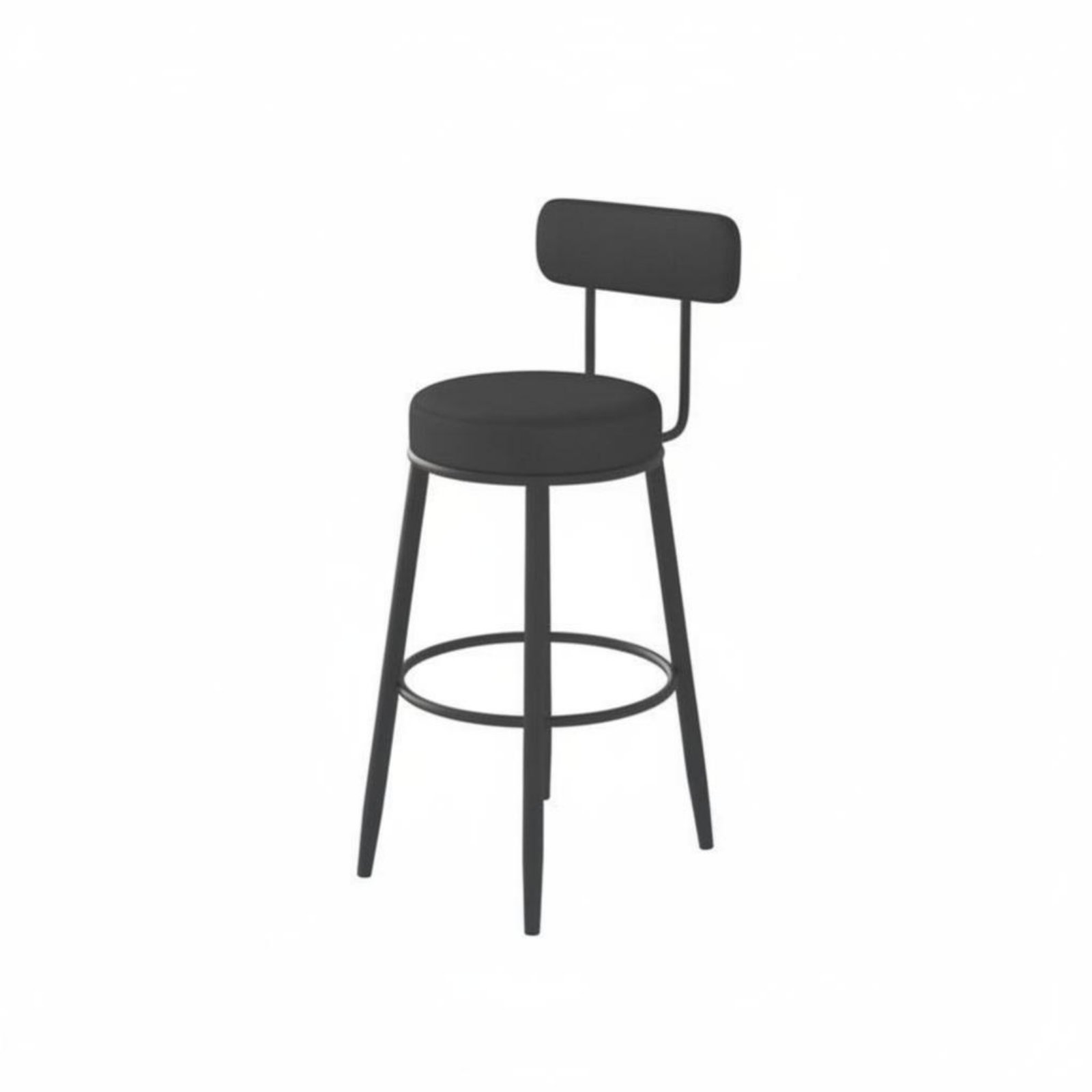 Home Bar Seating - Gepolsterter Hocker mit niedriger Rückenlehne, minimalistisches