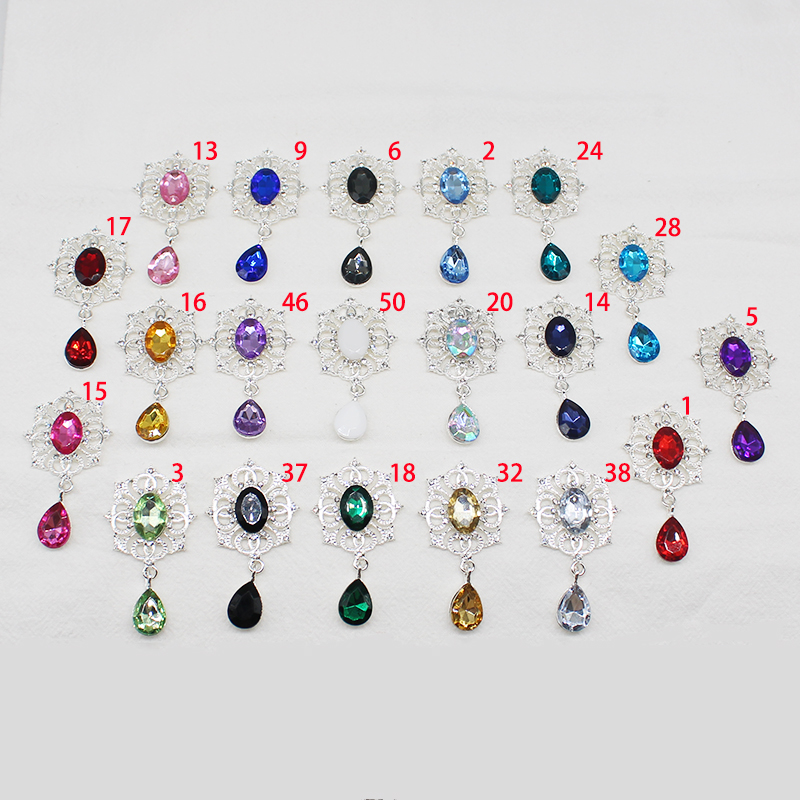Cocktail Recipe Book - Glänzend 28*49mm 10pcs Kristall Strass Brosche
