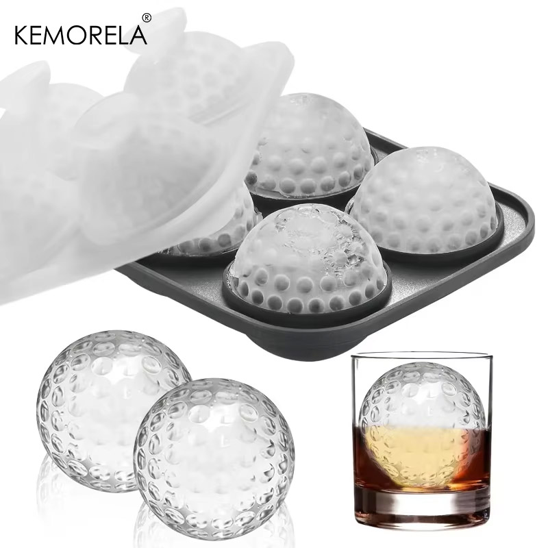 Ice Mold Sphere - Eiswürfelform aus Silikon mit Deckel, Runde