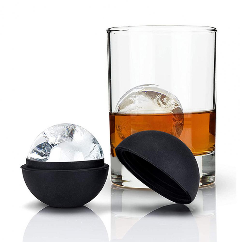 Ice Mold Sphere - Leicht zu lösende Eiswürfel-Silikonform mit Deckel,
