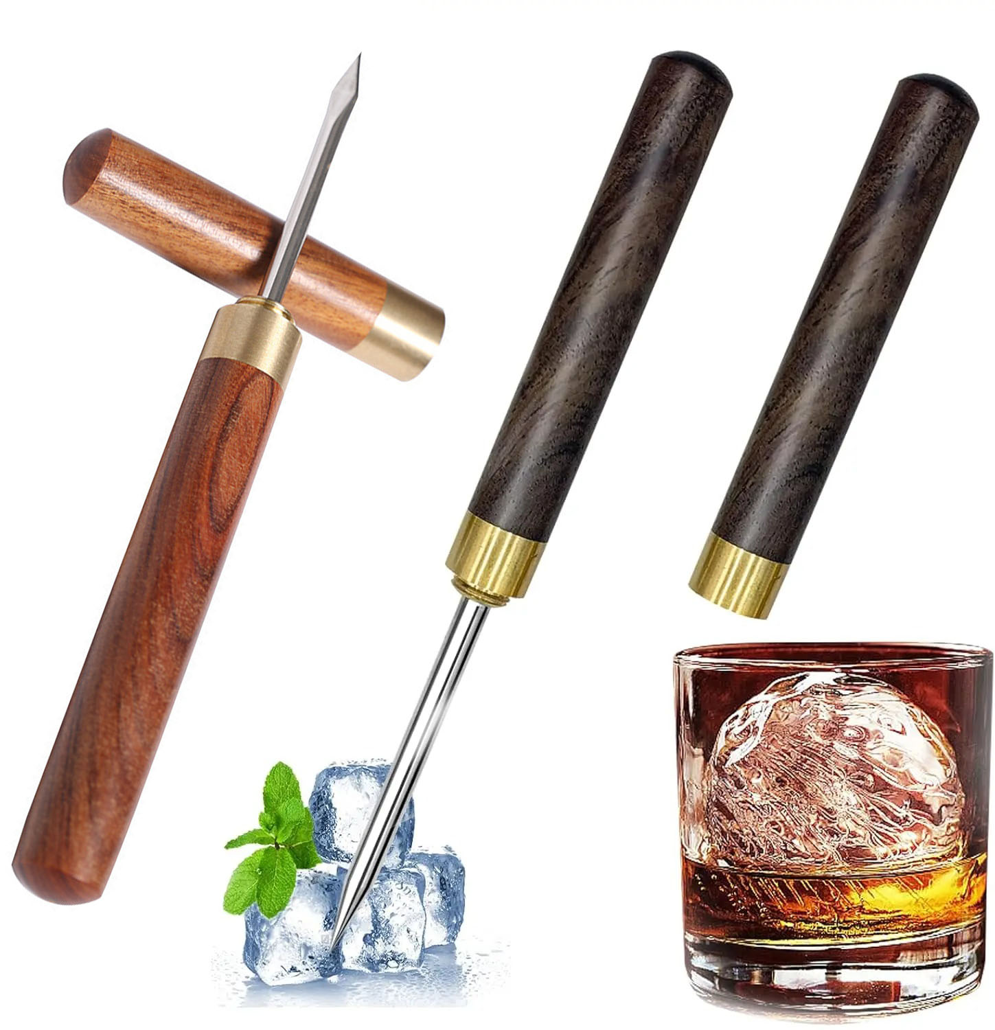 Ice Pick Pick - 2 Stück Eiszerkleinerer, zum Eisbrechen geeignet,