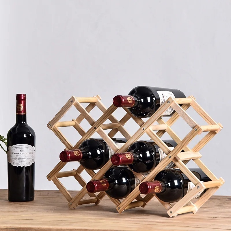 Home Bar Shelf - Stapelbare Weinregale für 3, 5, 6,
