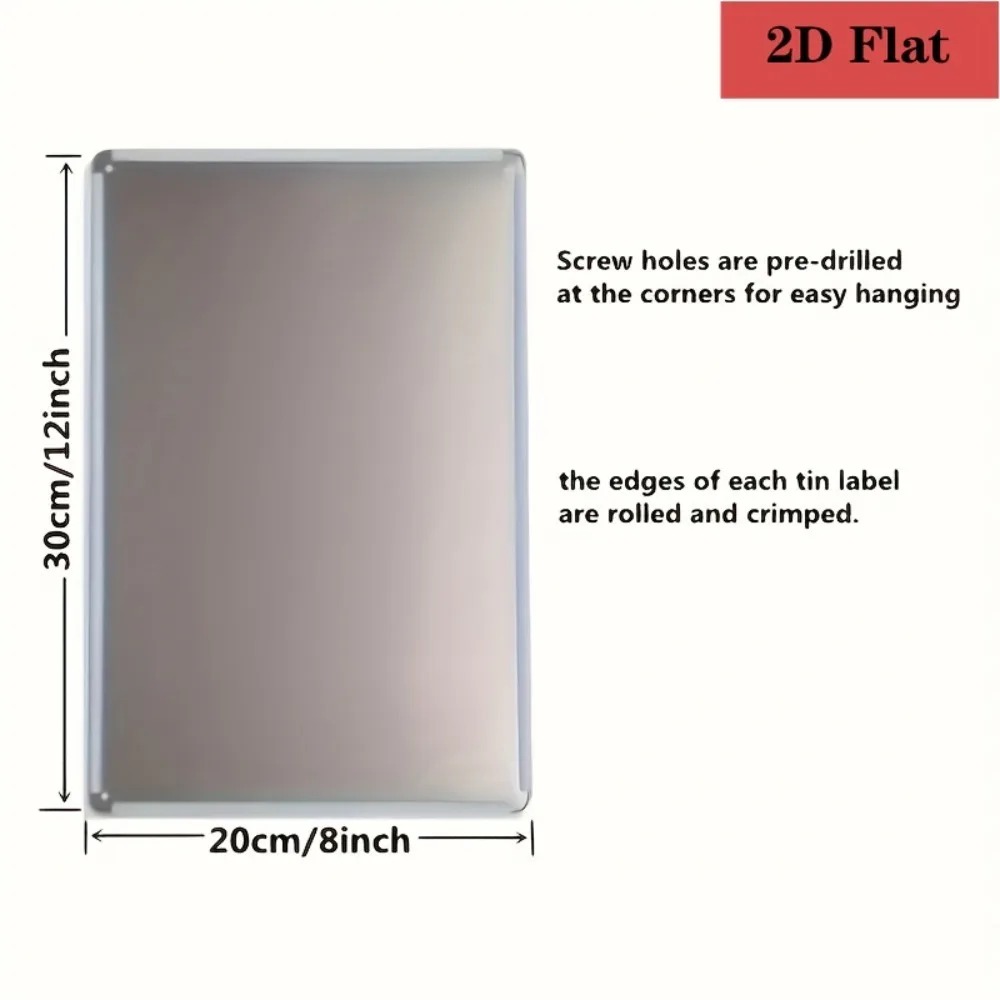 8×12 Zoll anpassbare Metallpla – Home Bar And Restaurant Bewertung und Preis