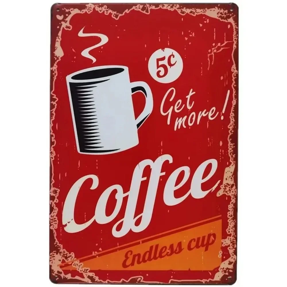 Metallschilder mit Kaffee-Moti – Home Bar And Coffee Bewertung und Preis