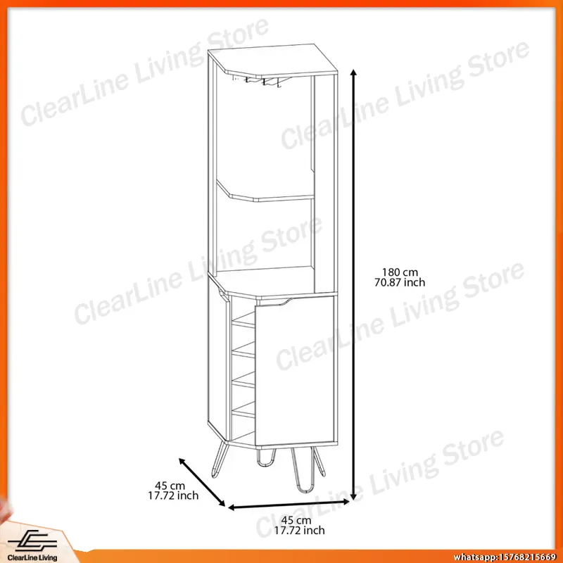 Eck-Barschrank mit 6 integrier – Home Bar Shelves Bewertung und Preis