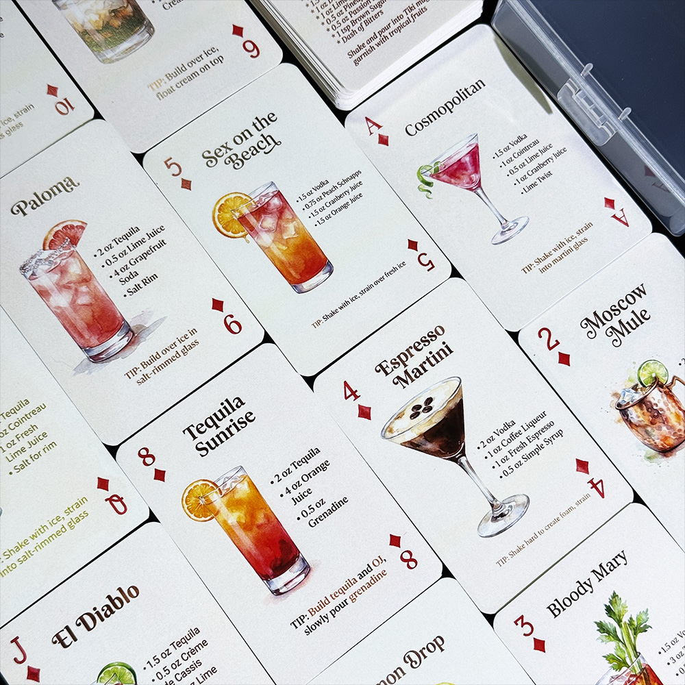 54-teiliges Cocktail-Rezept-Sp – Cocktail Recipe Book Bewertung und Preis