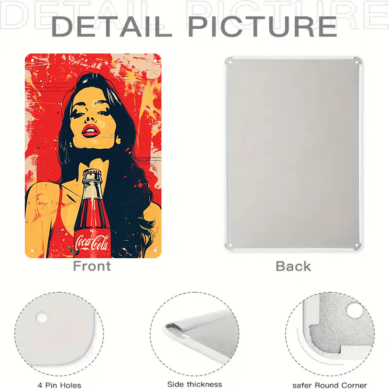 1 Stück 2D Flache Vintage Coca – Home Bar And Coffee Bewertung und Preis