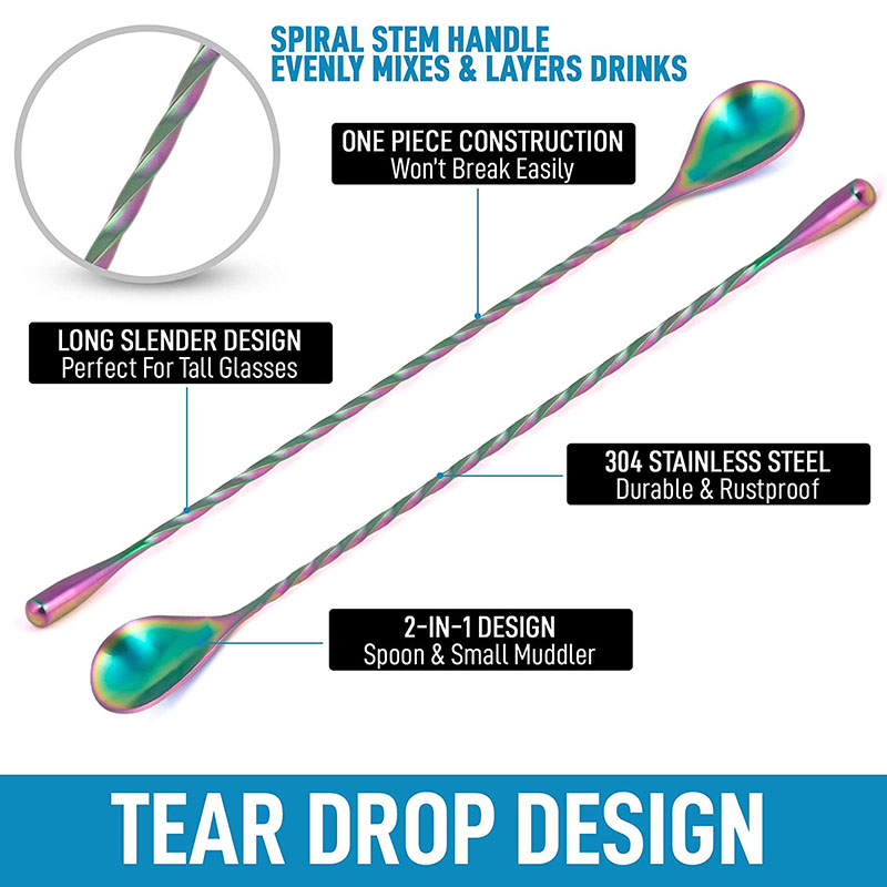 30 cm/40 cm/50 cm Tropfen-Cock – Bar Spoon Twisted Bewertung und Preis