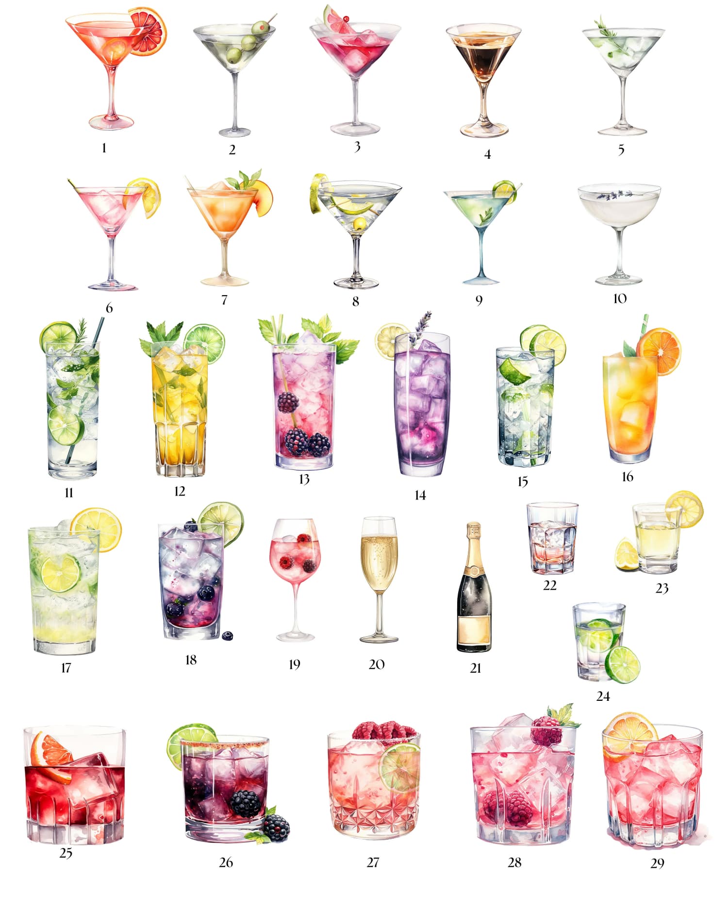 Unterschriftliches Getränkesch – Cocktail Recipe Book Bewertung und Preis