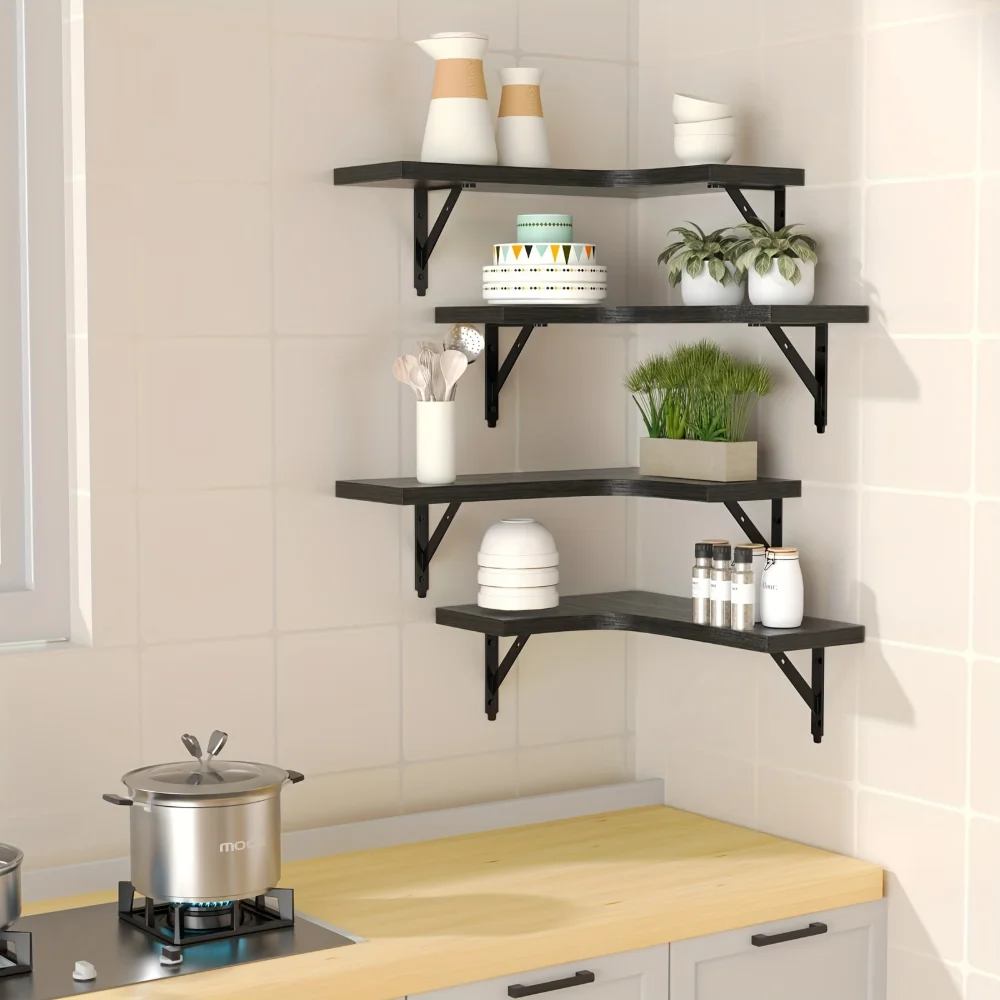 Natürliche Holzmaserung Schweb – Home Bar Shelf Bewertung und Preis