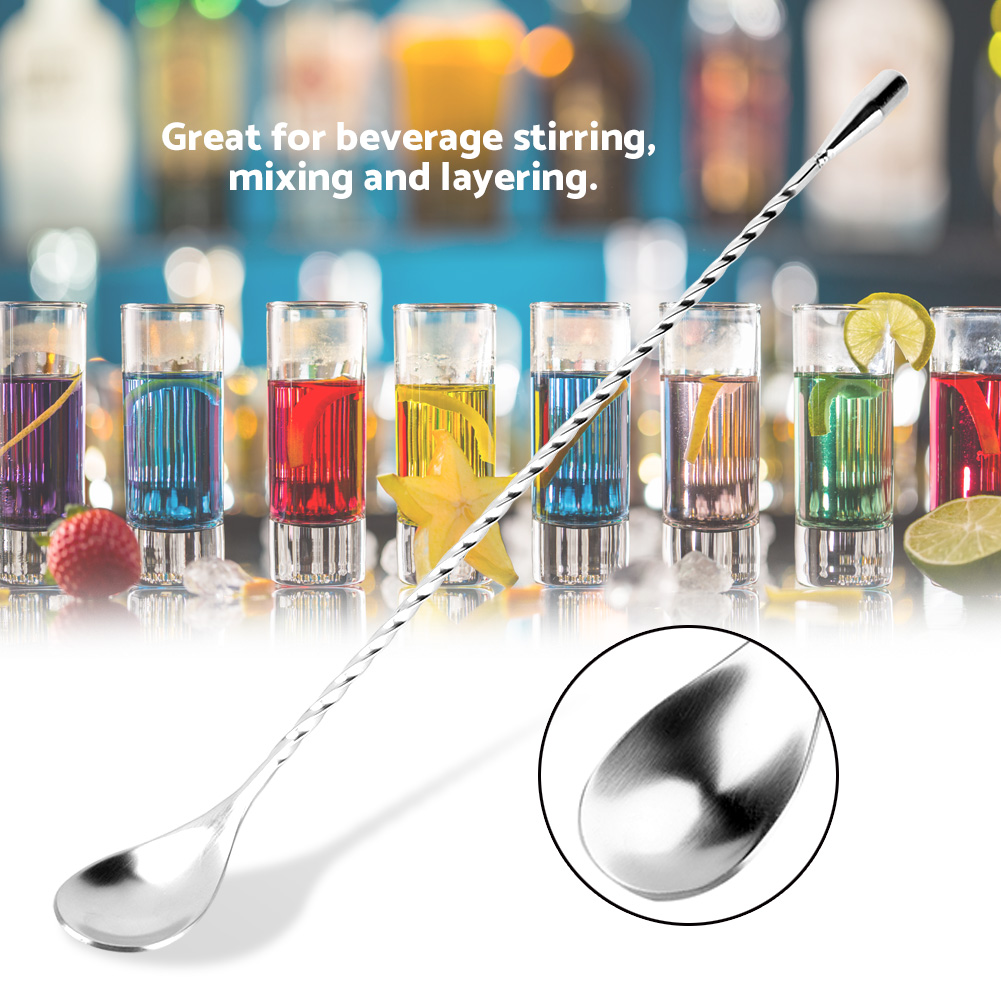 Edelstahl-Barlöffel mit Langem – Bar Spoon Twisted Bewertung und Preis