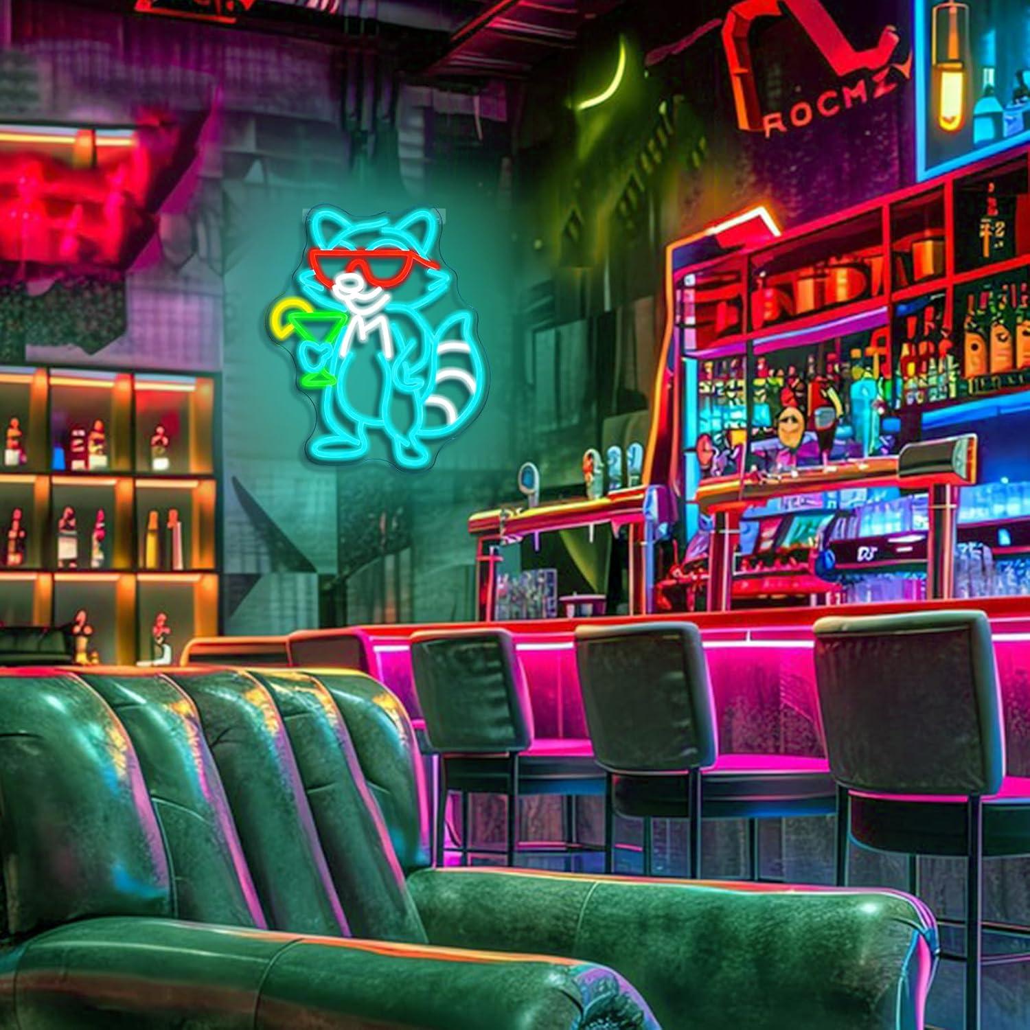 Waschbär mit Sonnenbrille Cock – Home Bar Lounge Bewertung und Preis