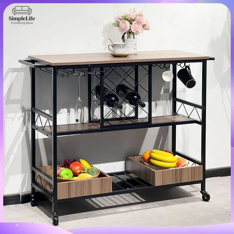 Multifunktionaler Küchenwagen  – Home Bar Shelves Bewertung und Preis