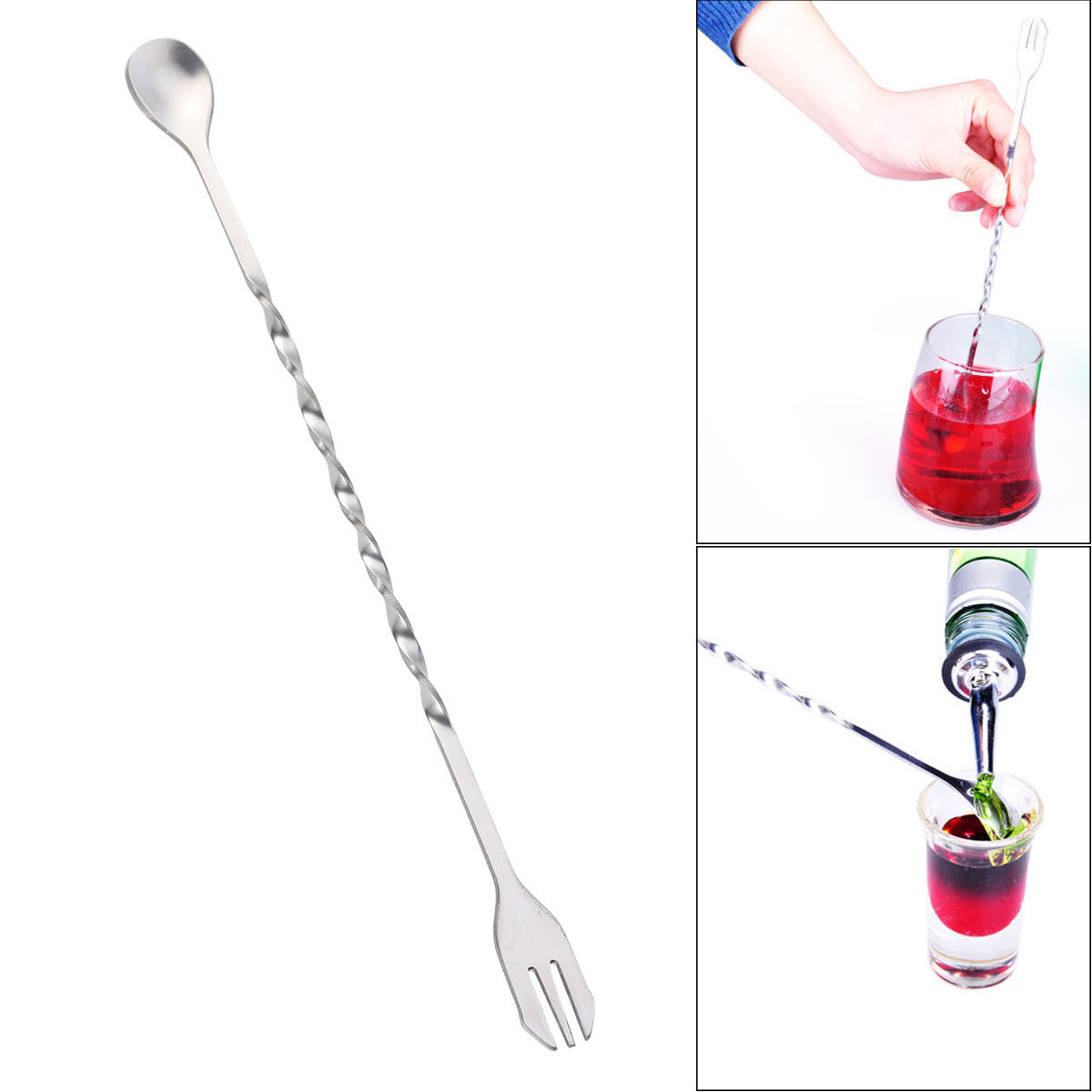 304 Edelstahl Cocktail-Rührsta – Bar Spoon Twisted Bewertung und Preis
