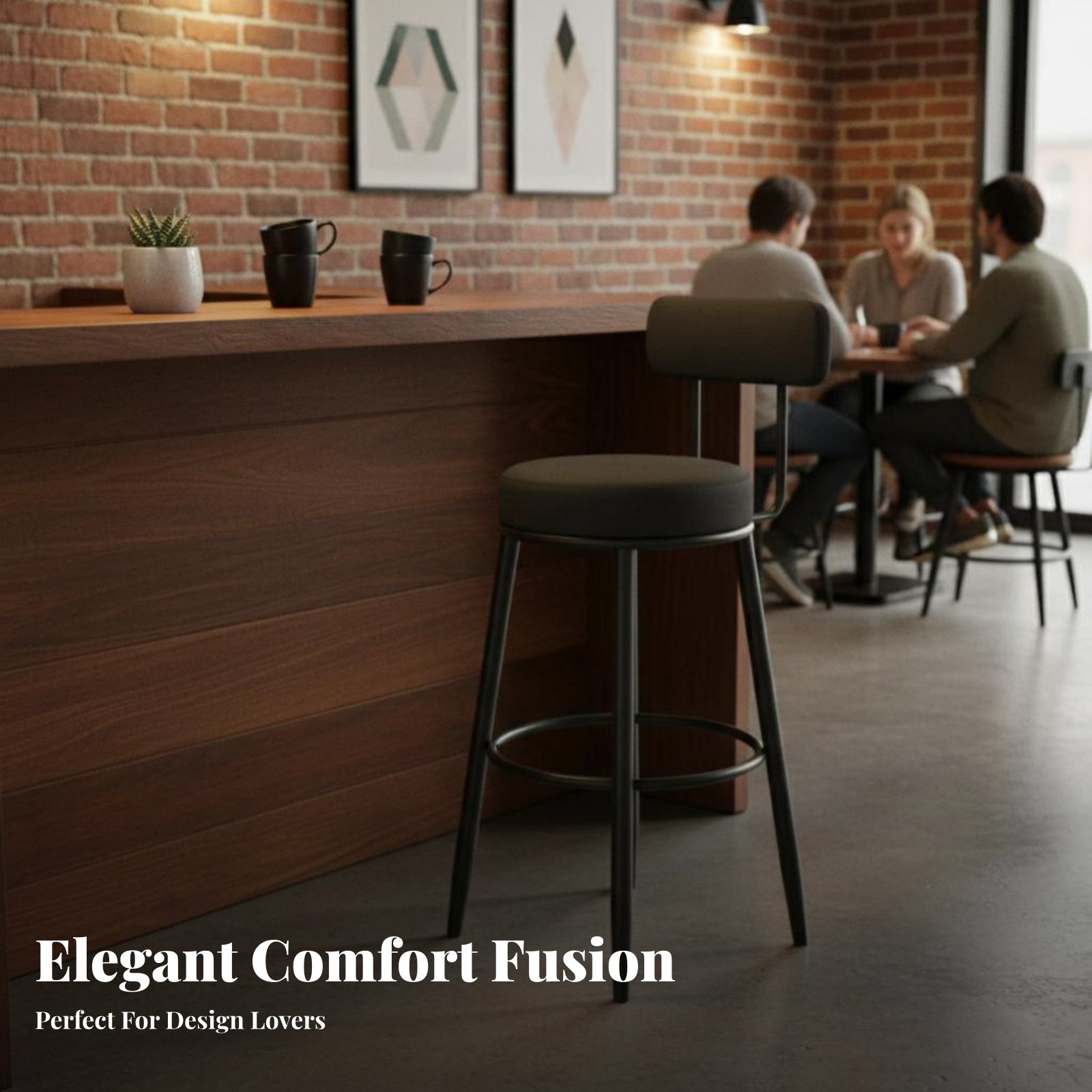 Gepolsterter Hocker mit niedri – Home Bar Seating Bewertung und Preis