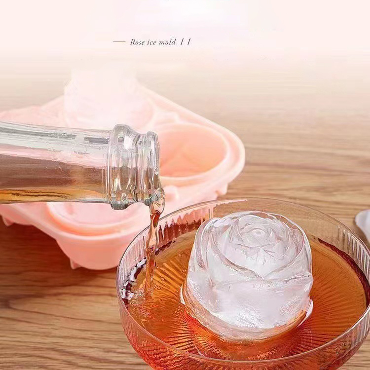3D Rose Eis Formen 4 Löcher Ei – Ice Mold Sphere Bewertung und Preis