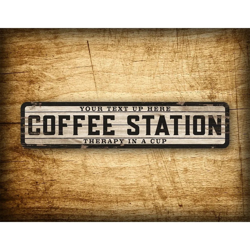 Individuelles Text-Logo-Schild – Home Bar And Coffee Bewertung und Preis