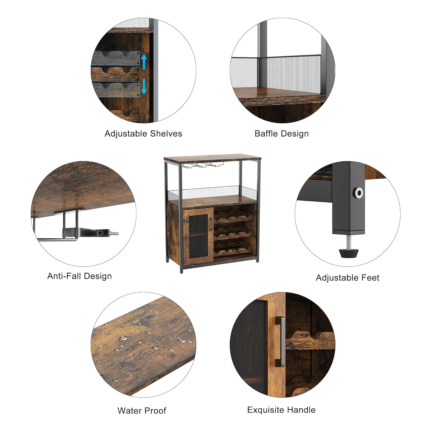 Moderner 36-Zoll-Barschrank in – Home Bar Shelves Bewertung und Preis