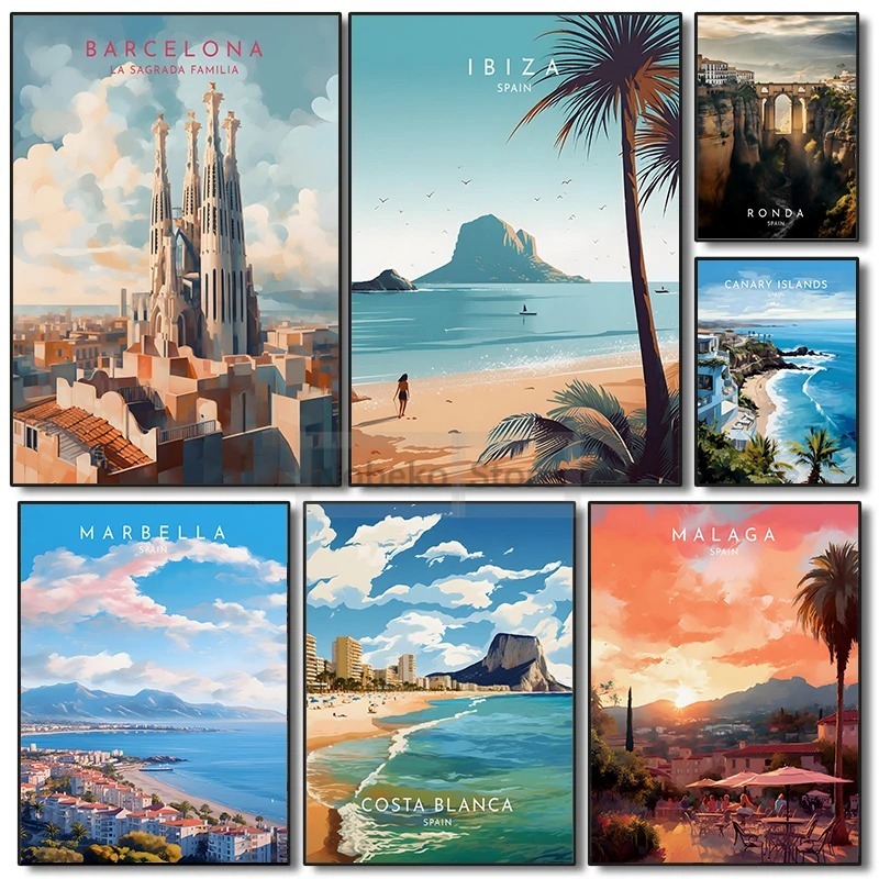 Spanien Reise Poster Barcelona – Home Barcelona Bewertung und Preis