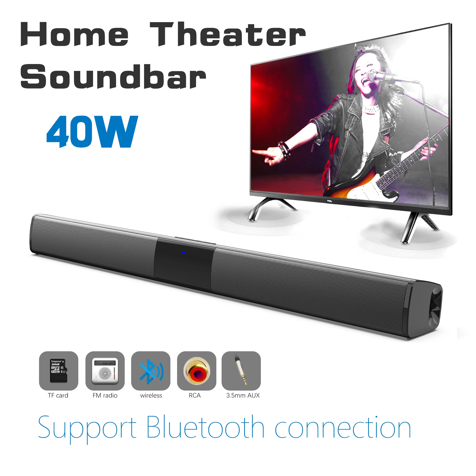 40W High Power Soundbar für TV – Home Bar And Theater Bewertung und Preis