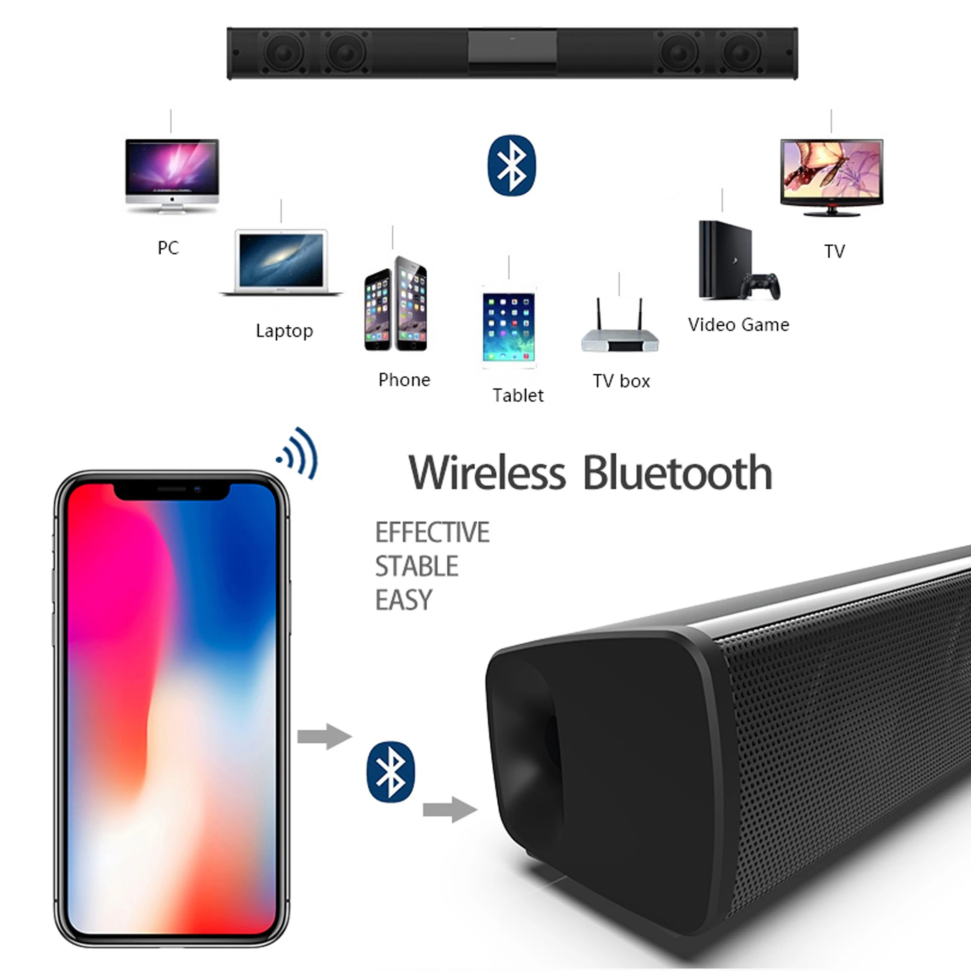 40W High Power Soundbar für TV – Home Bar And Theater Bewertung und Preis