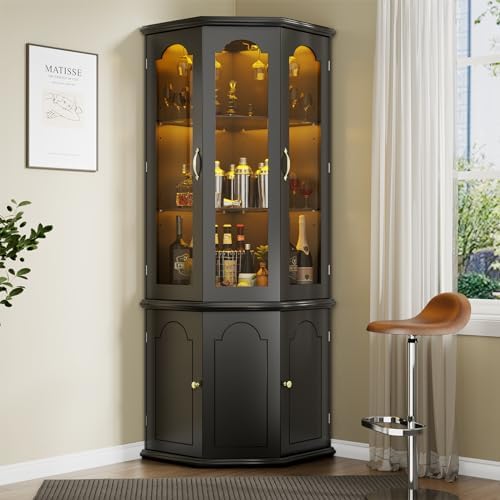 Eck-Barschrank mit LED-Beleuch – Home Bar Shelves Bewertung und Preis