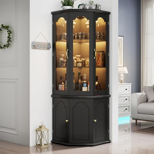 Eck-Barschrank mit LED-Beleuch – Home Bar Shelves Bewertung und Preis
