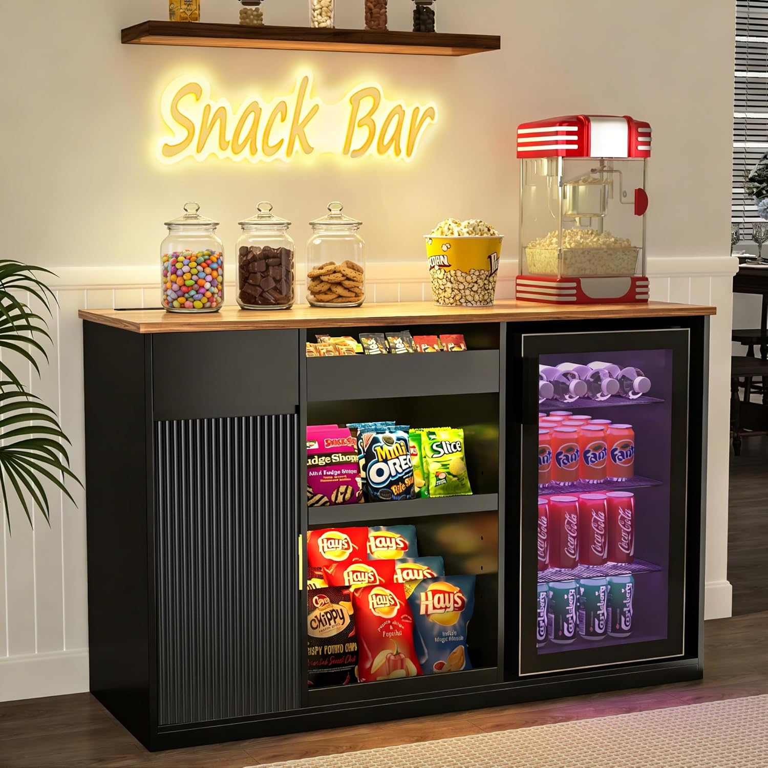 Snack-Bar-Schrank mit Kühlfach – Home Bar And Fridge Bewertung und Preis