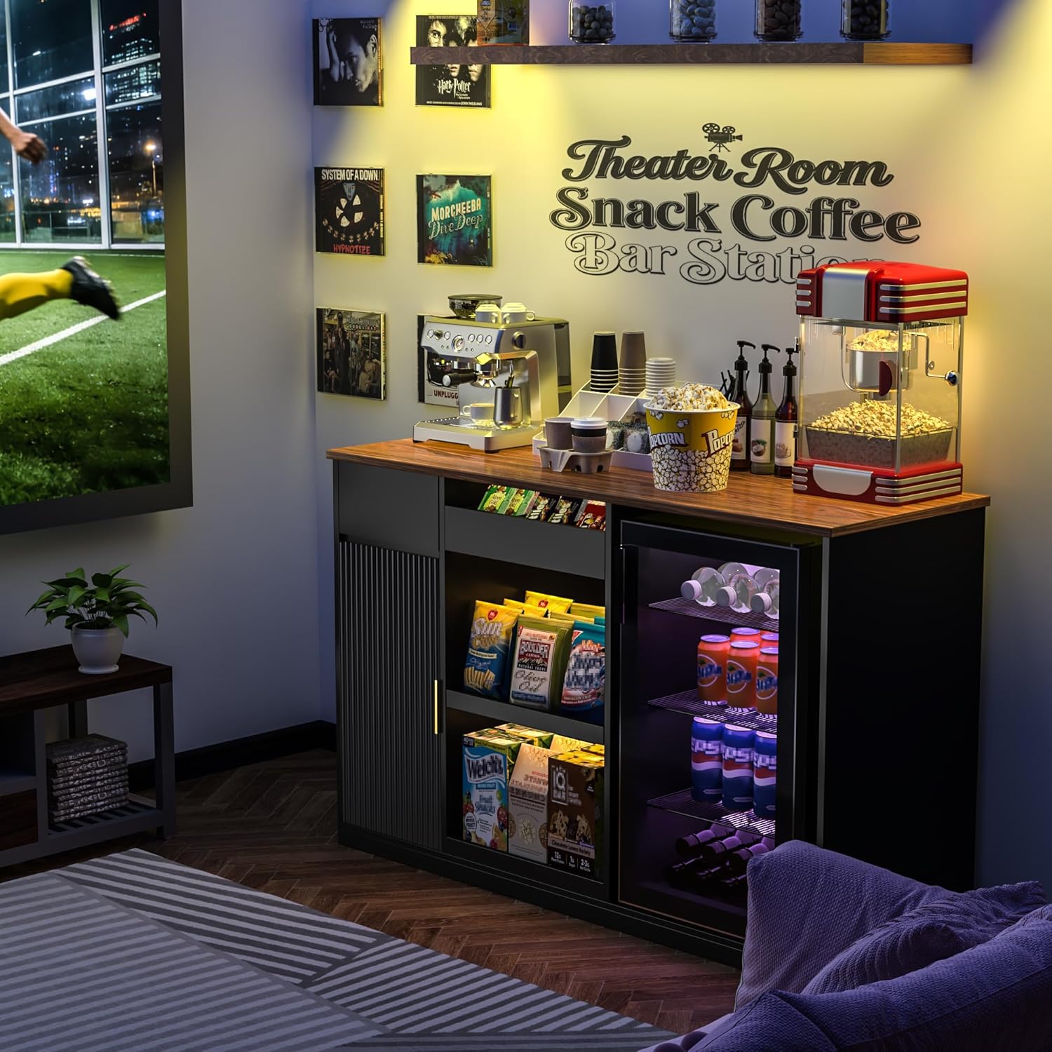 Snack-Bar-Schrank mit Kühlfach – Home Bar And Fridge Bewertung und Preis