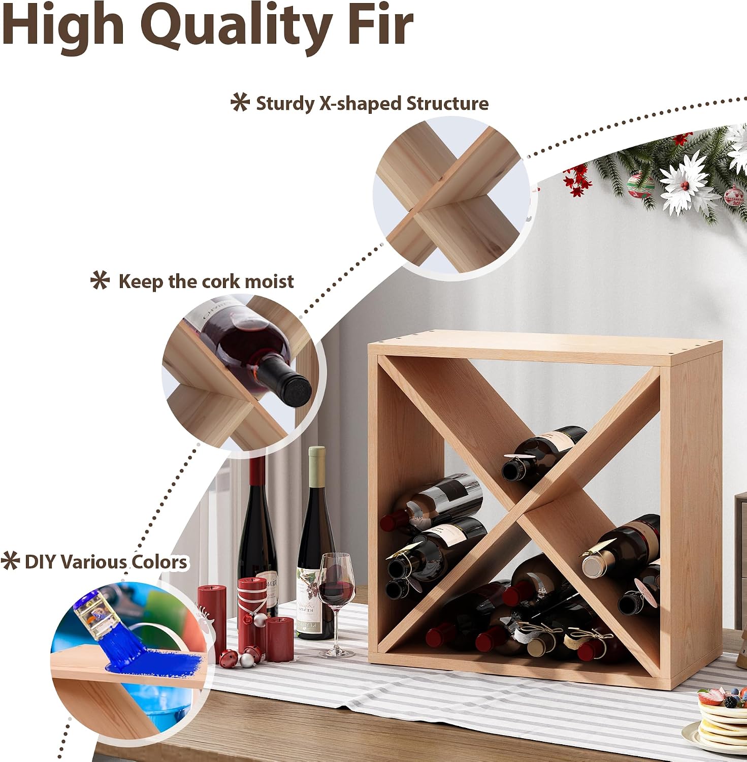 96-Flaschen-Weinregal, freiste – Home Bar Shelves Bewertung und Preis