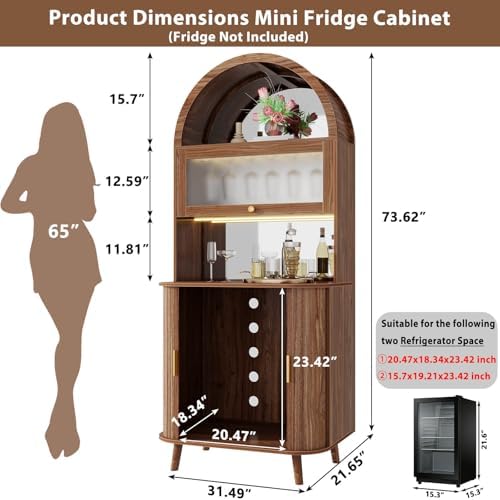 Weinbar-Schrank mit Kühlfach,  – Home Bar And Fridge Bewertung und Preis