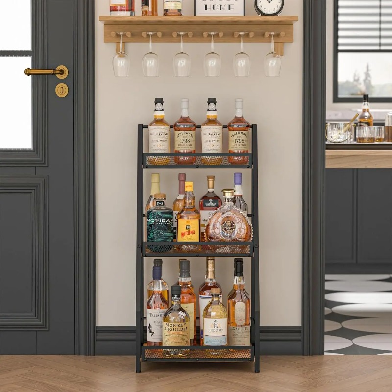3-stufiges Leiter-Weinregal, f – Home Bar Shelf Bewertung und Preis