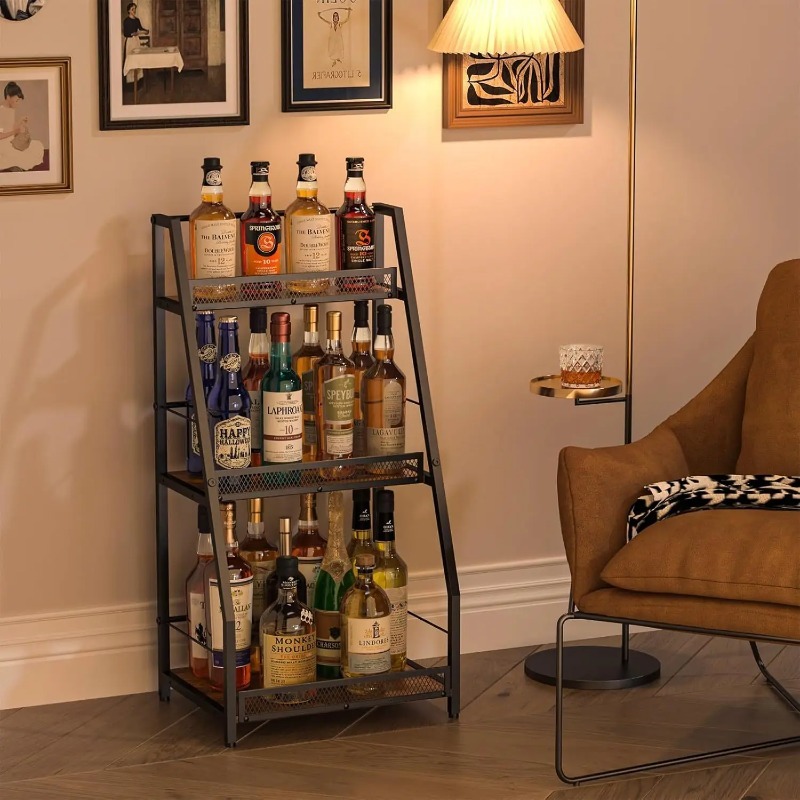 3-stufiges Leiter-Weinregal, f – Home Bar Shelf Bewertung und Preis