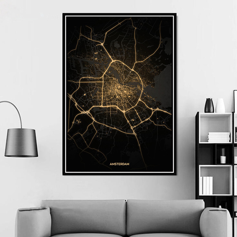 Poster Drucke Amsterdam Tokyo  – Home Barcelona Bewertung und Preis