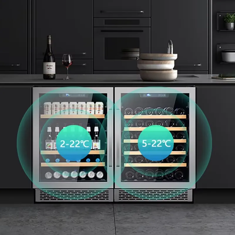 SICAO Edelstahl Dual-Zone Wein – Home Bar And Fridge Bewertung und Preis