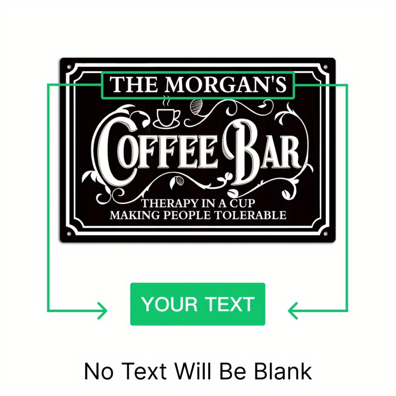 1 Stück personalisiertes The M – Home Bar And Coffee Bewertung und Preis