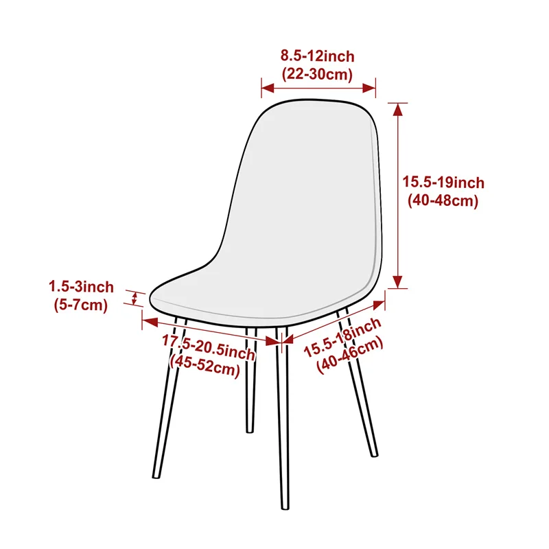 1PC Jacquard Shell Stuhl Abdec – Home Bar Seating Bewertung und Preis