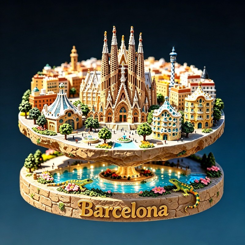 Spanien Metall-Kühlschrankmagn – Home Barcelona Bewertung und Preis